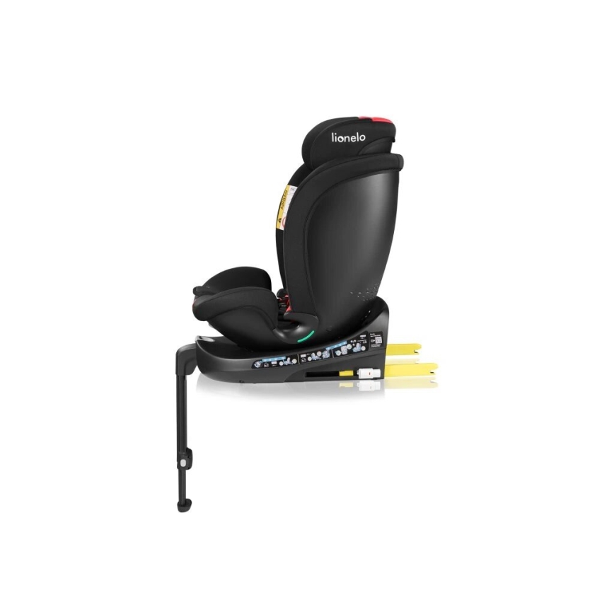 Lionelo - Vrtljiv avtosedež z bazo NAVY i-Size 40-150 cm črno/rdeč