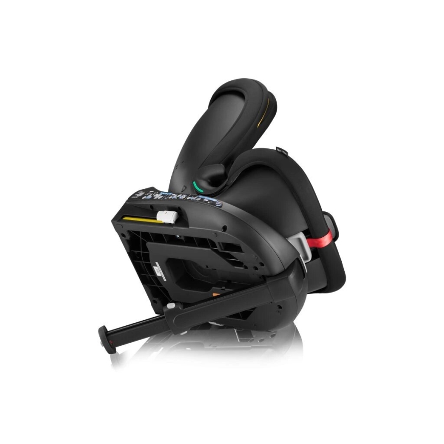 Lionelo - Vrtljiv avtosedež z bazo NAVY i-Size 40-150 cm črno/rdeč