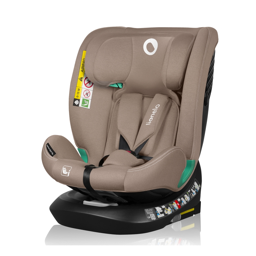 Lionelo - Vrtljiv avtosedež z bazo BASTIAAN ONE i-Size 40-150 cm Beige Sand