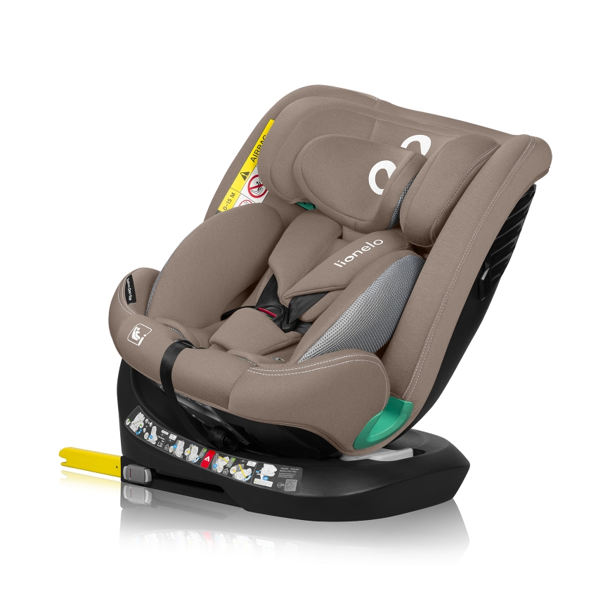 Lionelo - Vrtljiv avtosedež z bazo BASTIAAN ONE i-Size 40-150 cm Beige Sand