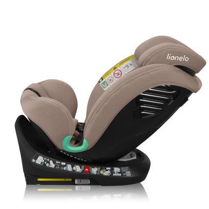 Lionelo - Vrtljiv avtosedež z bazo BASTIAAN ONE i-Size 40-150 cm Beige Sand