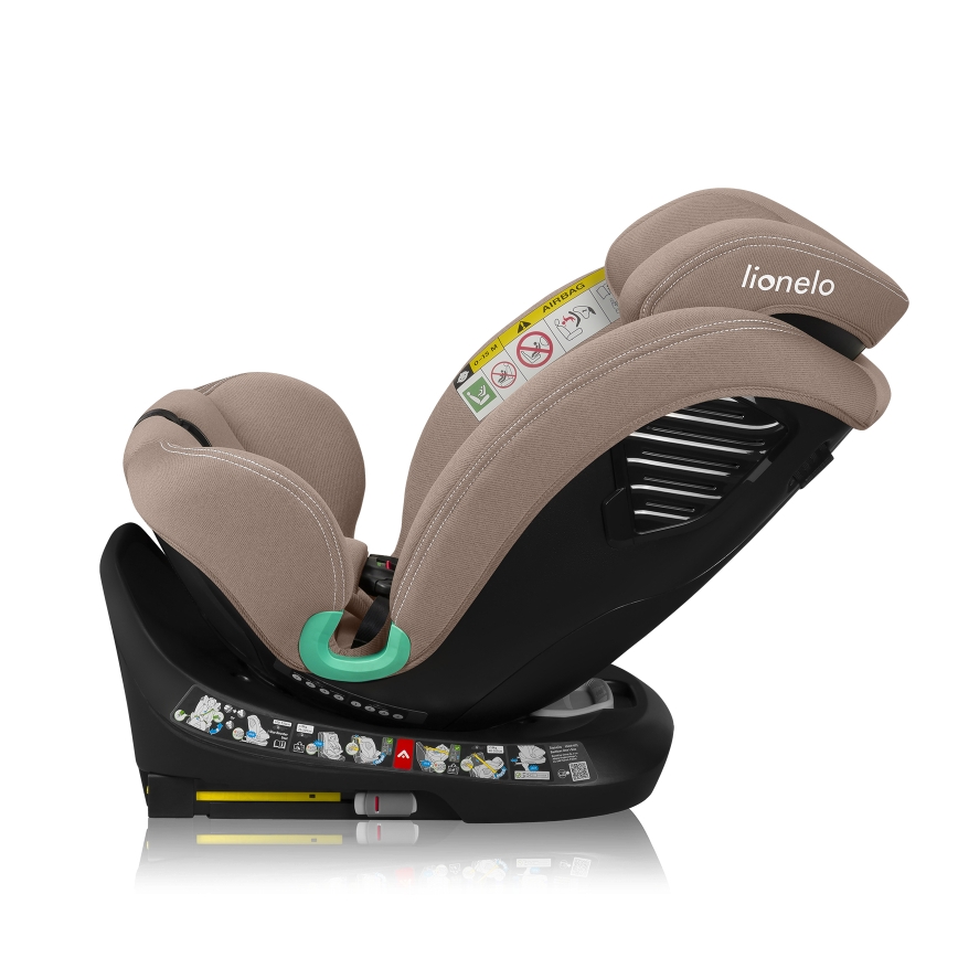 Lionelo - Vrtljiv avtosedež z bazo BASTIAAN ONE i-Size 40-150 cm Beige Sand