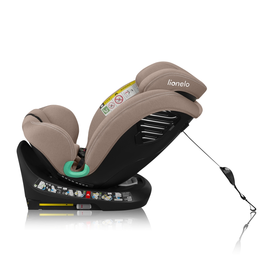Lionelo - Vrtljiv avtosedež z bazo BASTIAAN ONE i-Size 40-150 cm Beige Sand