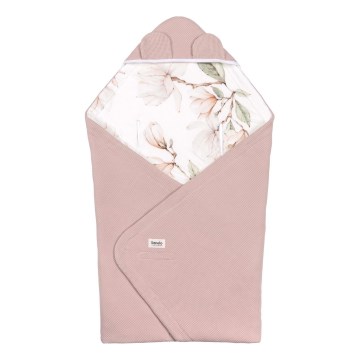 Lionelo - Zavijalka za avtosedež TRAVEL SWADDLE 90x90 cm Bež Magnolia