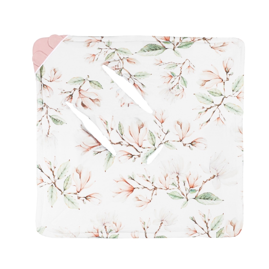 Lionelo - Zavijalka za avtosedež TRAVEL SWADDLE 90x90 cm Bež Magnolia