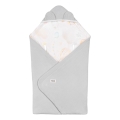 Lionelo - Zavijalna odejica za avtosedež TRAVEL SWADDLE 90x90 cm Siva Baloon