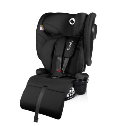 Lionelo - Zložljiv otroški avtosedež NELLY i-Size 76-150 cm Black Carbon