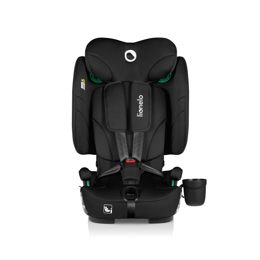 Lionelo - Zložljiv otroški avtosedež NELLY i-Size 76-150 cm Black Carbon