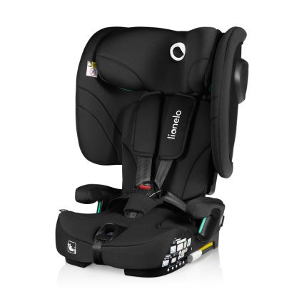 Lionelo - Zložljiv otroški avtosedež NELLY i-Size 76-150 cm Black Carbon