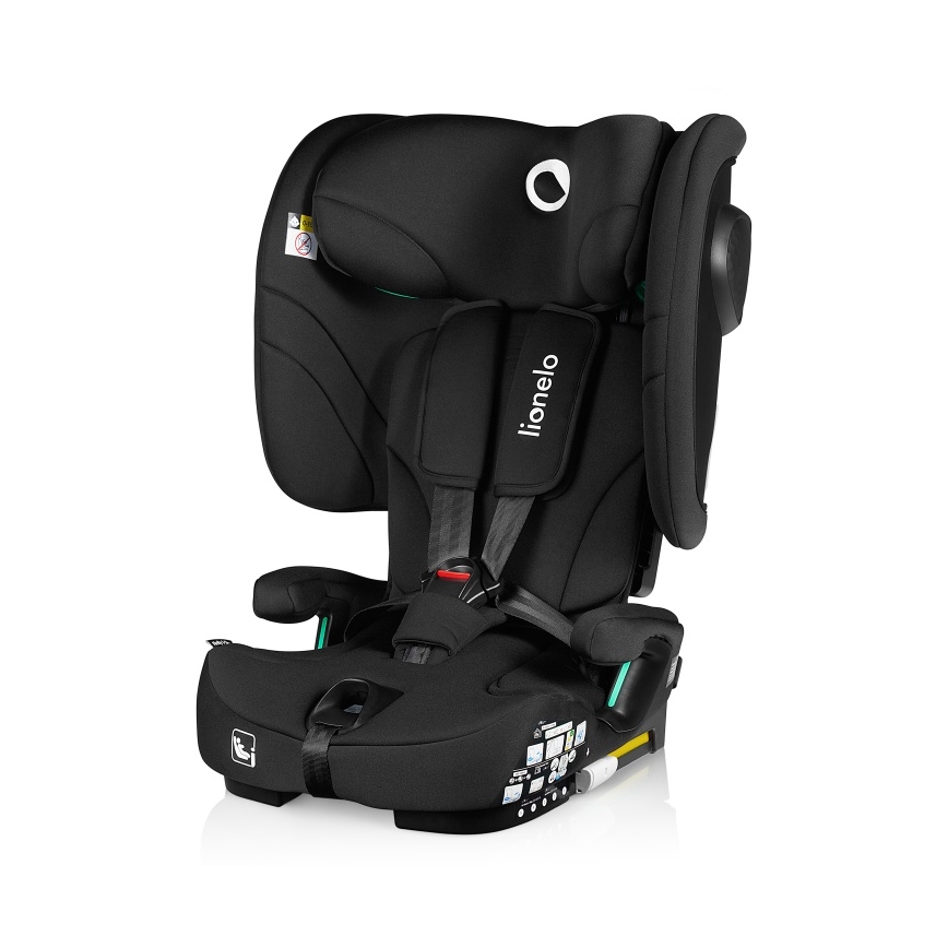 Lionelo - Zložljiv otroški avtosedež NELLY i-Size 76-150 cm Black Carbon