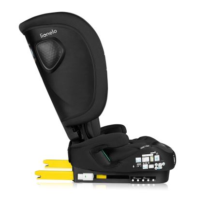 Lionelo - Zložljiv otroški avtosedež NELLY i-Size 76-150 cm Black Carbon