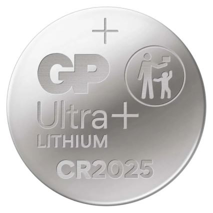 Litijeva baterija gumbasta CR2025 GP LITHIUM 3V/170 mAh