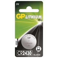 Litijeva baterija gumbasta CR2430 GP LITHIUM 3V/300 mAh
