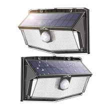 Litom - SET 2x LED Solarna stenska svetilka s senzorjem LED/3,7V IP67