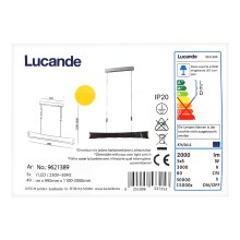 Lucande - LED Zatemnitveni lestenec na vrvici EBBA 5xLED/5W/230V