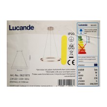 Lucande - LED Zatemnitveni lestenec na vrvici LYANI LED/20,5W/230V