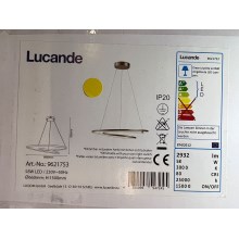 Lucande - LED Zatemnitveni lestenec na vrvici MIRASU LED/58W/230V