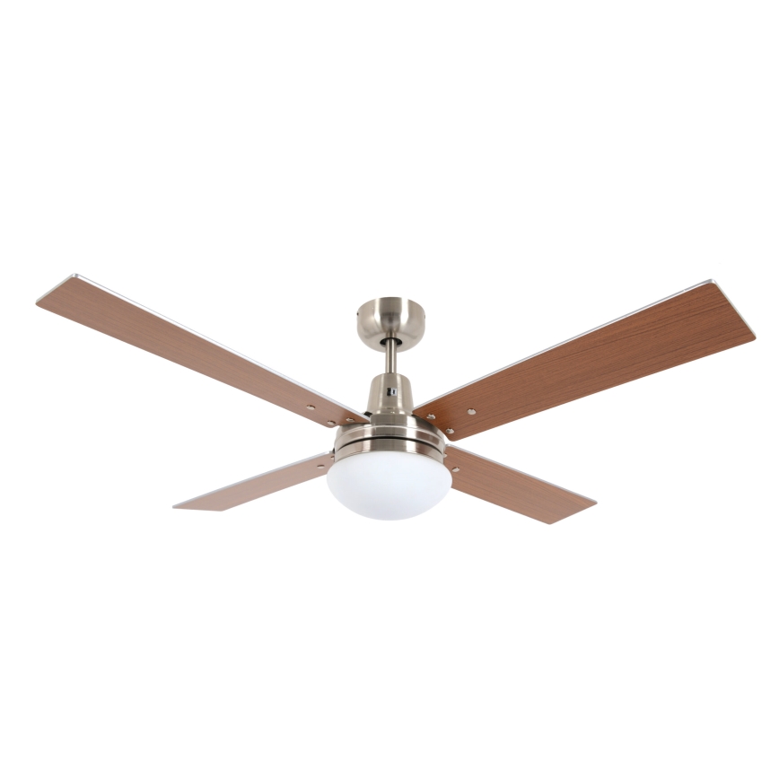 Lucci Air 210334 - Stropni ventilator AIRFUSION QUEST 1xE27/60W/230V les/mat krom + Daljinski upravljalnik