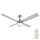 Lucci Air 210334 - Stropni ventilator AIRFUSION QUEST 1xE27/60W/230V les/mat krom + Daljinski upravljalnik