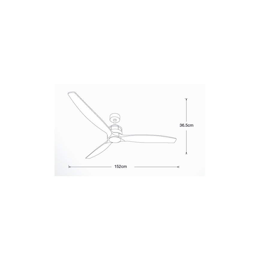 Lucci air 210508 - Stropni ventilator AIRFUSION AKMANI pavlovnija/črna + Daljinski upravljalnik