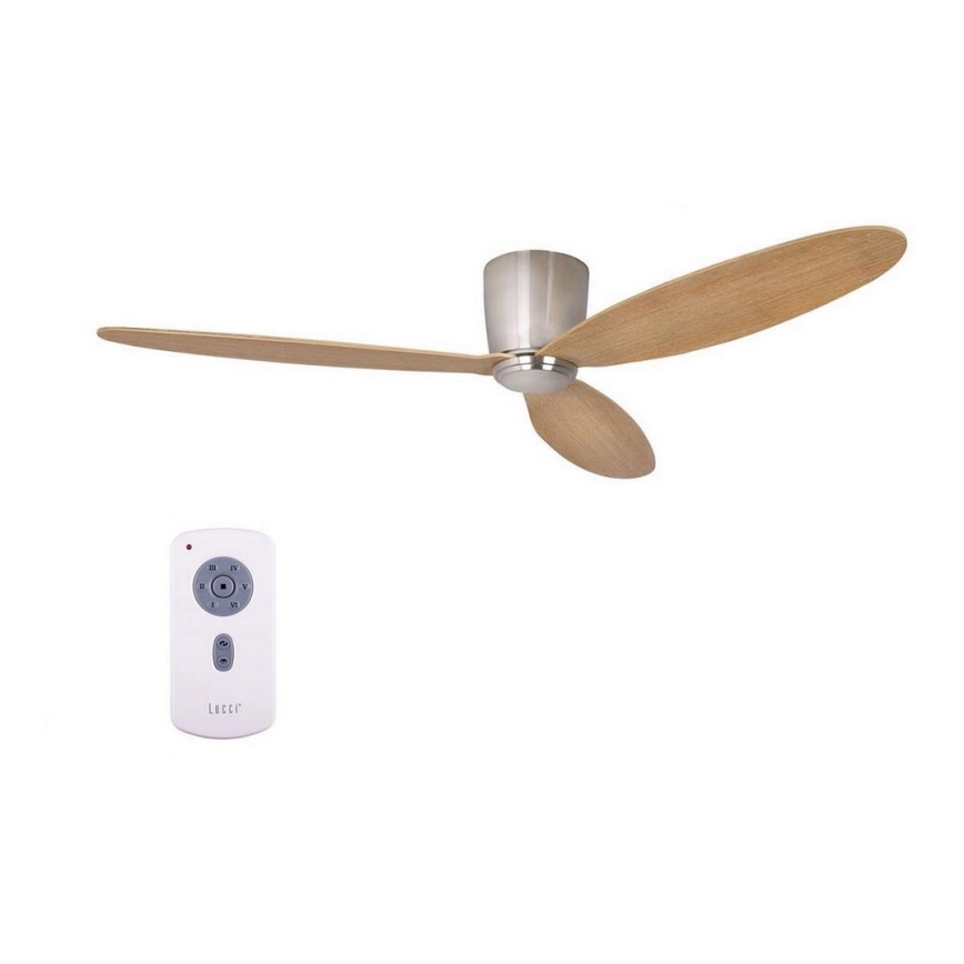 Lucci air 210519 - Stropni ventilator AIRFUSION RADAR sijajni krom/les + Daljinski upravljalnik