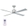 Lucci Air 210520 - Stropni ventilator AIRFUSION CLIMATE les/mat krom + Daljinski upravljalnik