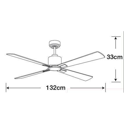 Lucci Air 210520 - Stropni ventilator AIRFUSION CLIMATE les/mat krom + Daljinski upravljalnik