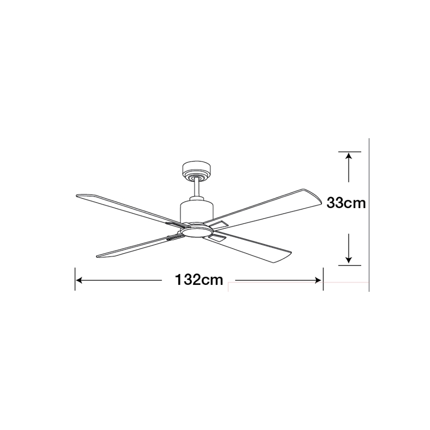 Lucci Air 210520 - Stropni ventilator AIRFUSION CLIMATE les/mat krom + Daljinski upravljalnik