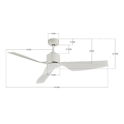Lucci Air 210528 - Stropni ventilator AIRFUSION CLIMATE II bela + Daljinski upravljalnik
