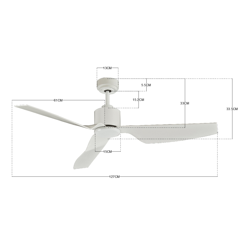 Lucci Air 210528 - Stropni ventilator AIRFUSION CLIMATE II bela + Daljinski upravljalnik