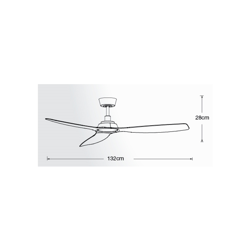 Lucci Air 210650 - Stropni ventilator MOTO bela + Daljinski upravljalnik
