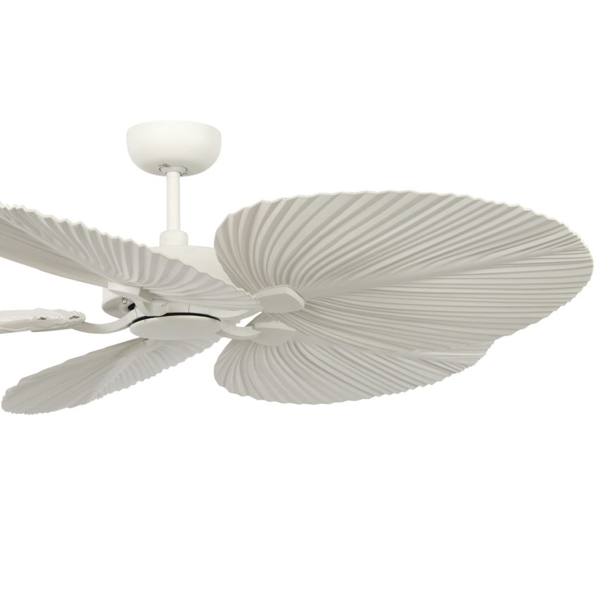 Lucci Air 21065449 - Stropni ventilator BALI pr. 132 cm bela/krem barva + Daljinski upravljalnik