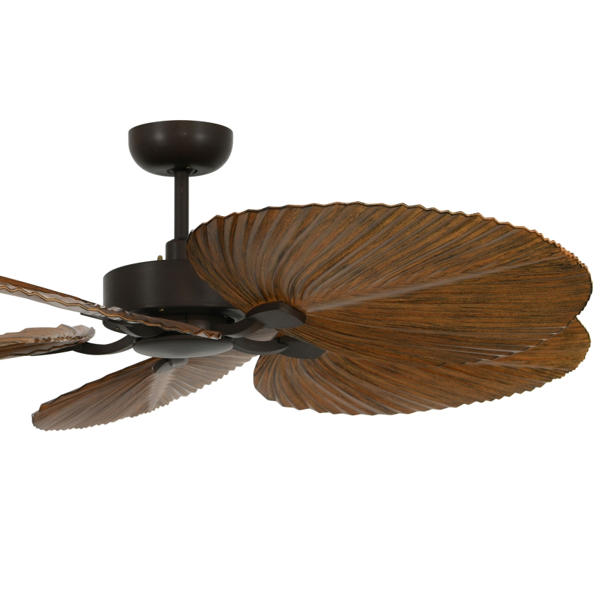 Lucci Air 21065549 - Stropni ventilator BALI pr. 132 cm rjava + Daljinski upravljalnik