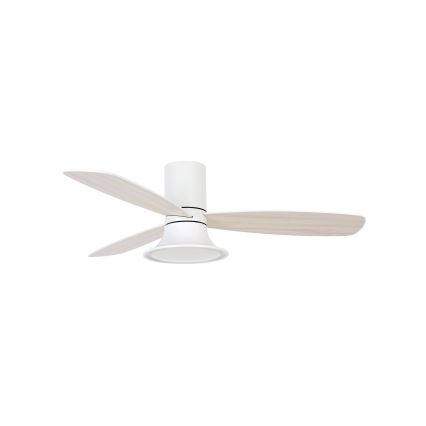 Lucci Air 210661 - LED Zatemnitveni stropni ventilator FLUSSO 1xGX53/18W/230V les/bela + Daljinski upravljalnik