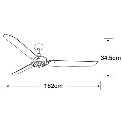 Lucci Air 211022 – Stropni ventilator AIRFUSION CAROLINA rjava
