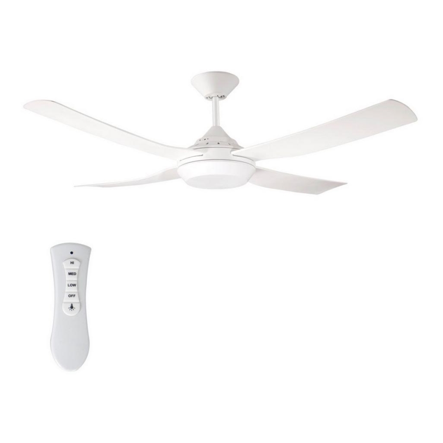 Lucci Air 212895 - LED Stropni ventilator MOONAH LED/18W/230V bela + Daljinski upravljalnik