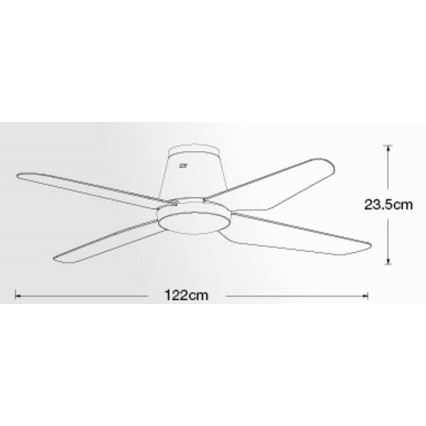 Lucci air 212999 - Stropni ventilator AIRFUSION ARIA bela + Daljinski upravljalnik