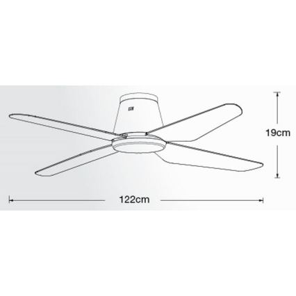 Lucci Air 213000 - Stropni ventilator AIRFUSION ARIA črna + Daljinski upravljalnik