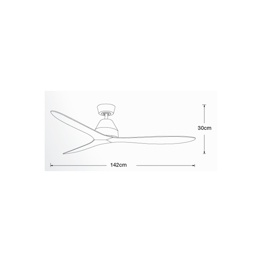 Lucci air 213041 - Stropni ventilator WHITEHAVEN črna + Daljinski upravljalnik