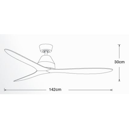 Lucci air 213044 - Stropni ventilator WHITEHAVEN 1xGX53/18W/230V črna + Daljinski upravljalnik