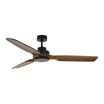 Lucci air 213051 - Stropni ventilator SHOALHAVEN črna/rjava, premer 142 cm