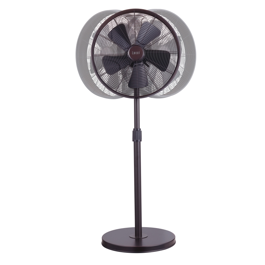 Lucci Air 213116EU - Stoječi ventilator BREEZE rjava