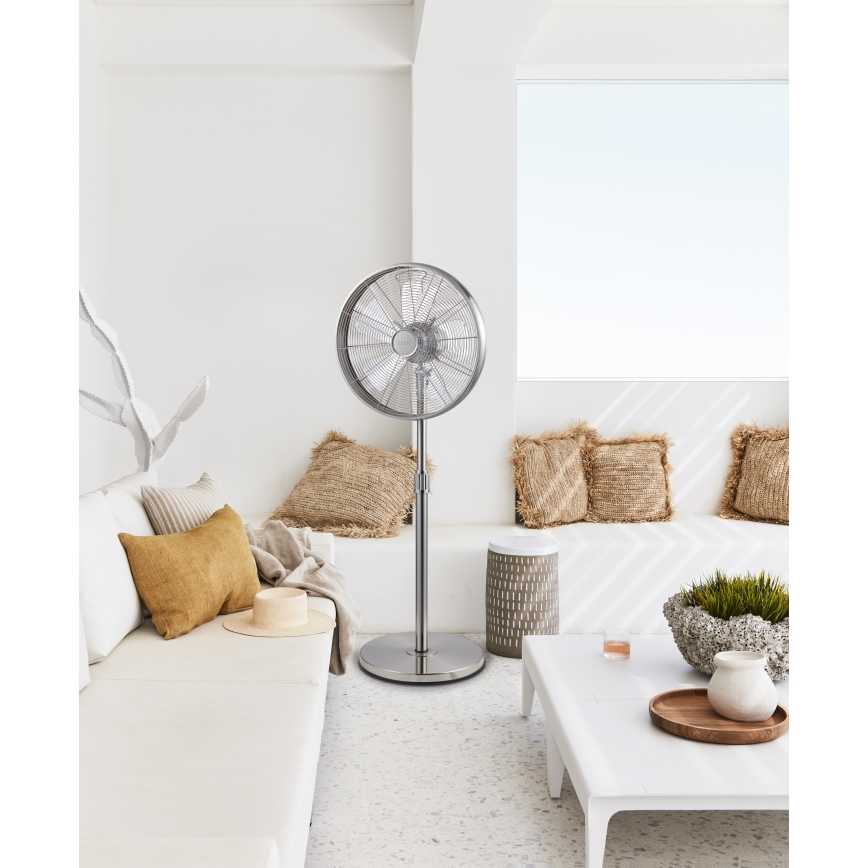 Lucci Air 213117EU - Stoječi ventilator BREEZE mat krom