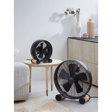 Lucci air 213120 - Namizni ventilator BREEZE, črna, premer 28 cm