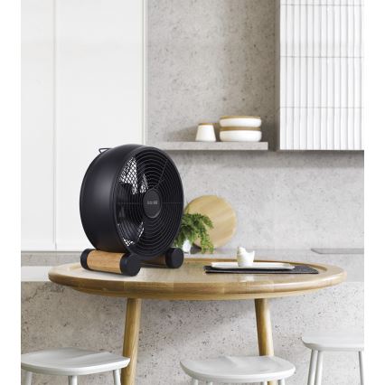 Lucci air 213120 - Namizni ventilator BREEZE, črna, premer 28 cm