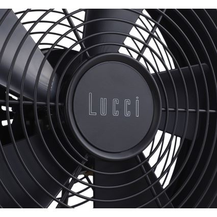 Lucci air 213120 - Namizni ventilator BREEZE, črna, premer 28 cm