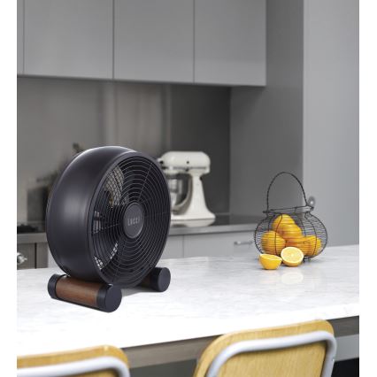 Lucci air 213121 - Namizni ventilator BREEZE, rjav, premer 28 cm