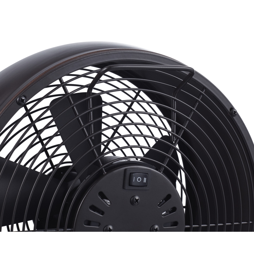 Lucci air 213121 - Namizni ventilator BREEZE, rjav, premer 28 cm