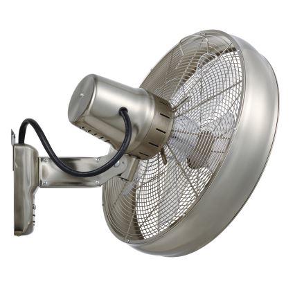 Lucci air 213126 - Stenski ventilator BREEZE 50W mat krom + Daljinski upravljalnik