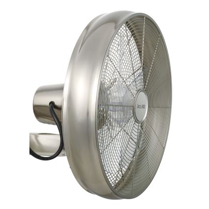 Lucci air 213126 - Stenski ventilator BREEZE 50W mat krom + Daljinski upravljalnik